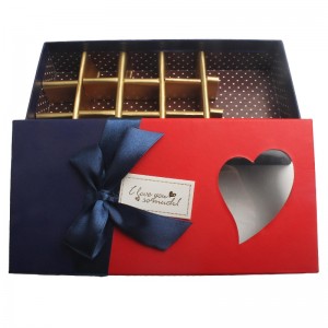 Lebensmittelqualität Papier Geschenk-Box Schokoladen-Box Keksdose